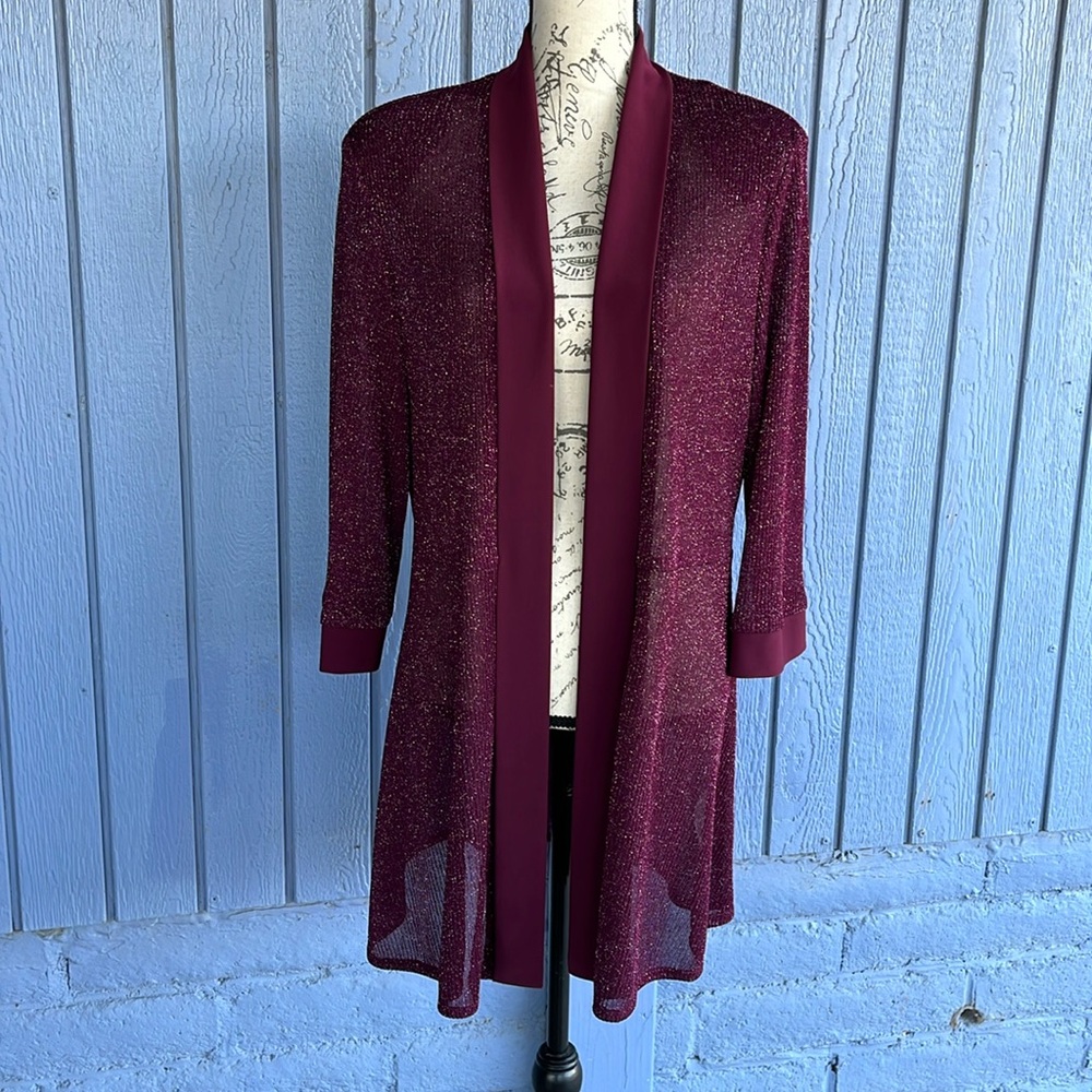 R & M Collection Cardigan Open Front Size 18